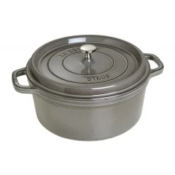 Staub Round Cocotte 28 Cm, Graphite Grey 40509-314-0