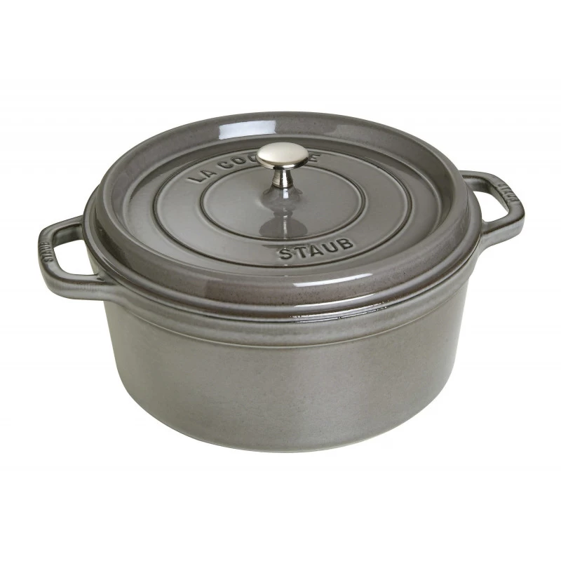 Staub Round Cocotte 28 Cm, Graphite Grey 40509-314-0 3 Staub Round Cocotte 28 Cm, Graphite Grey 40509-314-0