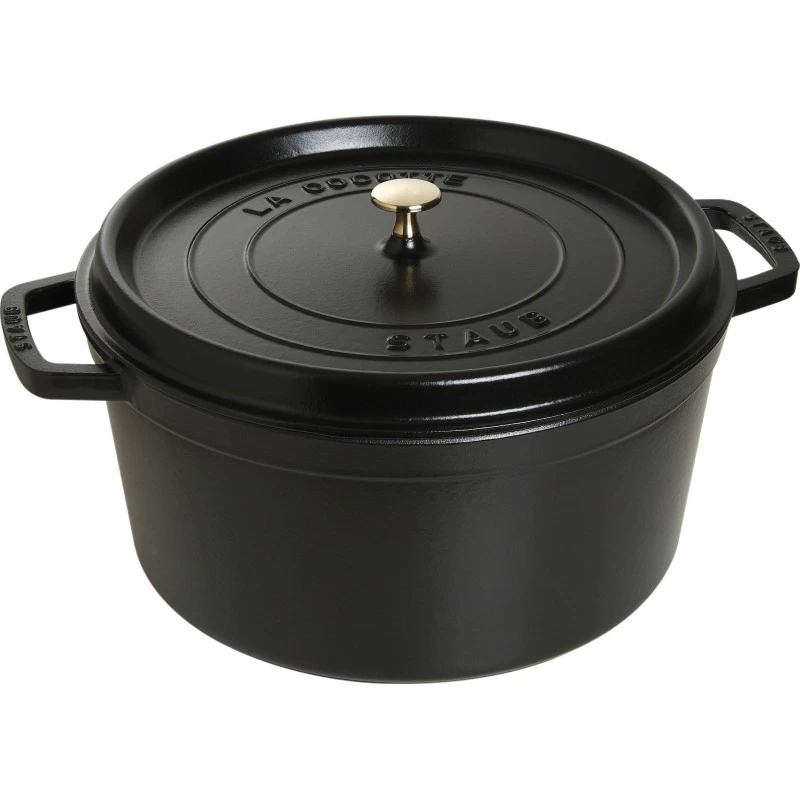 Staub Round Cocotte 34 Cm, Black 40510-307-0 3 Staub Round Cocotte 34 Cm, Black 40510-307-0