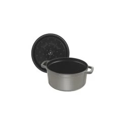 Staub Round Cocotte 34 Cm, Graphite Grey 40510-308-0 -Staub Shop staub round cocotte 34 cm graphite grey 40510 308 0 2