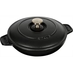 Staub Round Covered 20 Cm, Black 40509-579-0