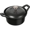 Staub Round La Coquette Vintage 12 Cm, Black 40501-020-0 -Staub Shop staub round la coquette vintage 12 cm black 40501 020 0