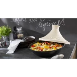 Staub Tajine Round 28 Cm, Cream 40509-395-0 -Staub Shop staub tajine round 28 cm cream 40509 395 0 3