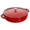 Staub Chistera 24 Cm, Cherry 40511-475-0 -Staub Shop staub universal pan chistera 24 cm cherry 40511 475 0