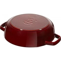 Staub Chistera 24 Cm, Grenadine Red 40511-512-0 8 Staub Chistera 24 Cm, Grenadine Red 40511-512-0 -Staub Shop staub universal pan chistera 24 cm grenadine red 40511 512 0 1