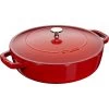 Staub Chistera 28 Cm, Cherry 40511-474-0 2 Staub Chistera 28 Cm, Cherry 40511-474-0 -Staub Shop staub universal pan chistera 28 cm cherry 40511 474 0