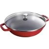 Pan Staub Wok 30 Cm, Cherry 40511-345-0 -Staub Shop staub wok pan 30 cm cherry 40511 345 0