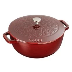 Staub 3.75 Qt Essential French Oven With Lilly Lid | Grenadine