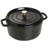 Staub 5.5 Qt. Round Cocotte/Dutch Oven | Matte Black 2 Staub 5.5 Qt. Round Cocotte/Dutch Oven | Matte Black -Staub Shop staub w brass knob 1